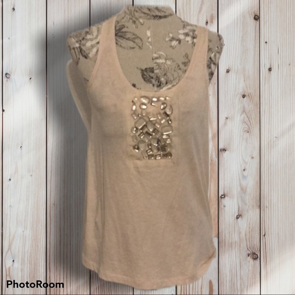 J. Crew Tops - J Crew Embellished Tank M